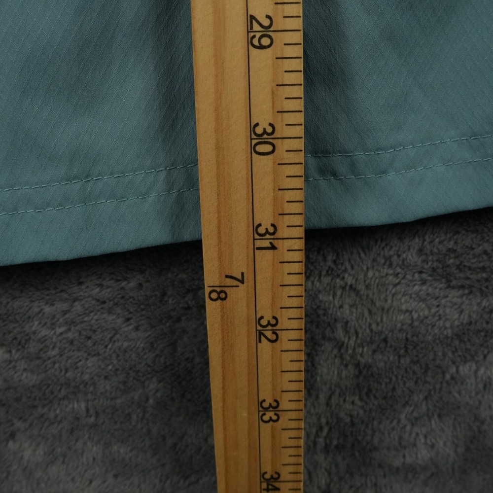 Columbia PFG Button Up Shirt Mens L Blue Green Omni-Shade Ripstop Vented Fishing - Picture 10 of 11